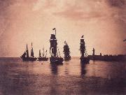 Gustave Le Gray Ship leaving  Harbor oil painting artist